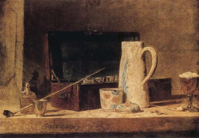 Jean Baptiste Simeon Chardin Pipe and Jug France oil painting art
